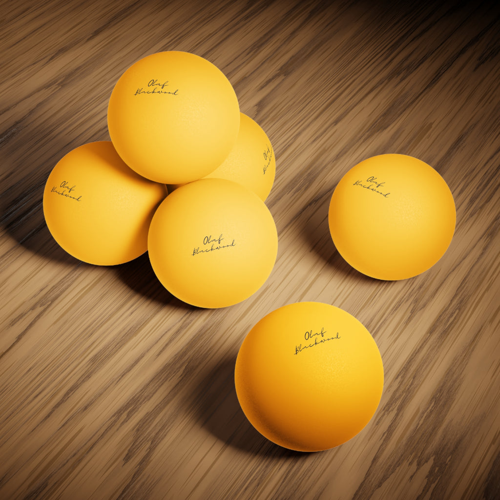 Professional Ping Pong Balls, Tournament Quality, 6 Pack, Sports Gift, Table Tennis Equipment, Yellow Balls, Fun Party Supplies