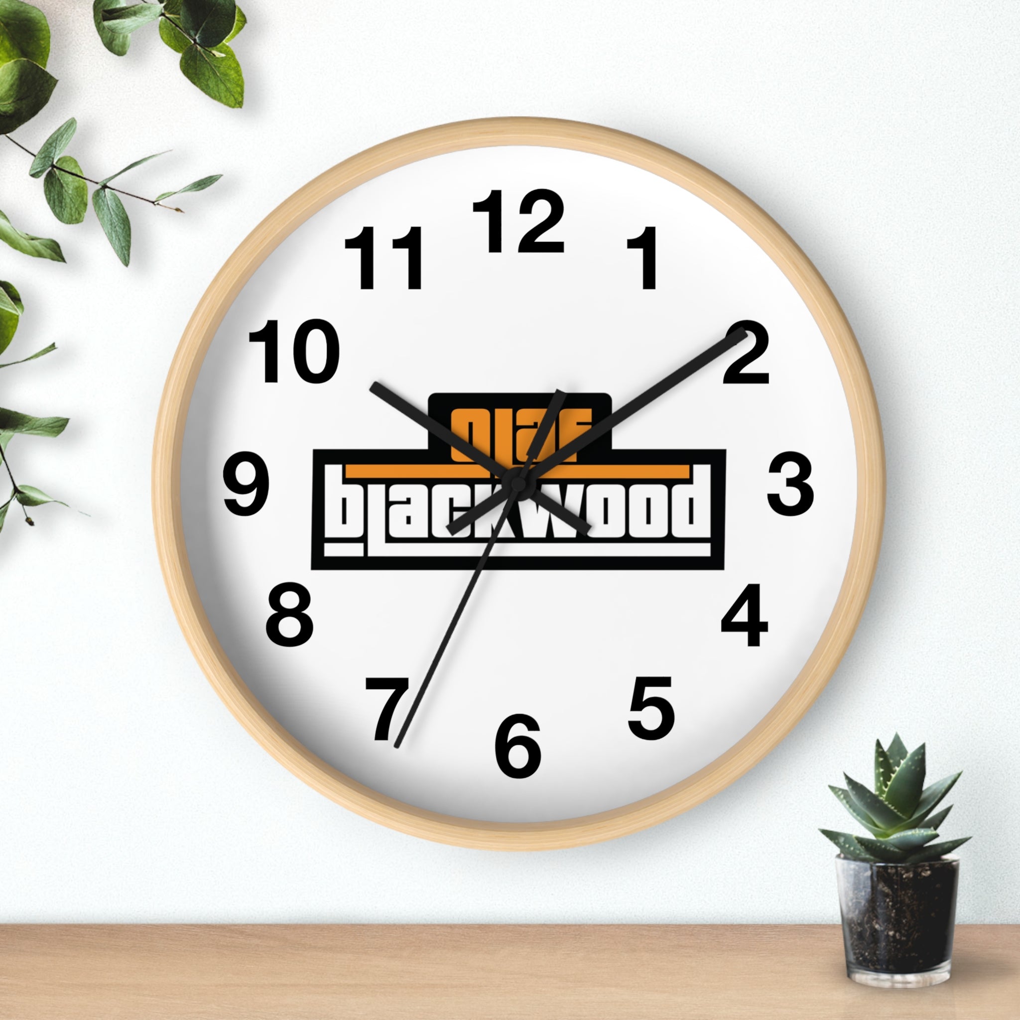 Wall Clock - Modern Home Decor, Unique Gift for Smokers, Vintage Style Clock, Distinctive Interior Decor