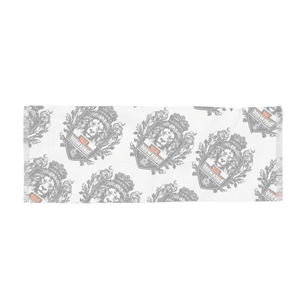 Stylish Light Scarf with Crest Design - Versatile Fashion Accessory for Any Occasion, Great Gift Idea, Trendy Wrap