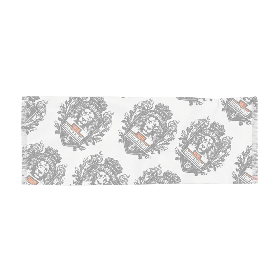 Stylish Light Scarf with Crest Design - Versatile Fashion Accessory for Any Occasion, Great Gift Idea, Trendy Wrap