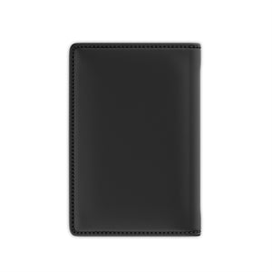 Stylish Passport Cover for Travelers, Black Travel Wallet, Personalized Travel Accessory, Ideal Gift for Adventurers, Unique Travel Gear
