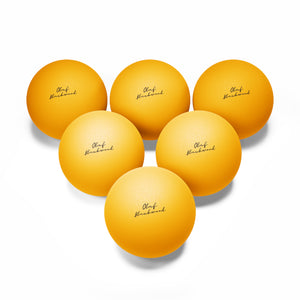 Professional Ping Pong Balls, Tournament Quality, 6 Pack, Sports Gift, Table Tennis Equipment, Yellow Balls, Fun Party Supplies
