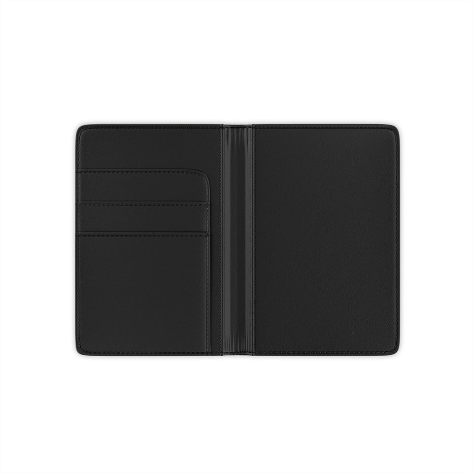 Stylish Passport Cover for Travelers, Black Travel Wallet, Personalized Travel Accessory, Ideal Gift for Adventurers, Unique Travel Gear