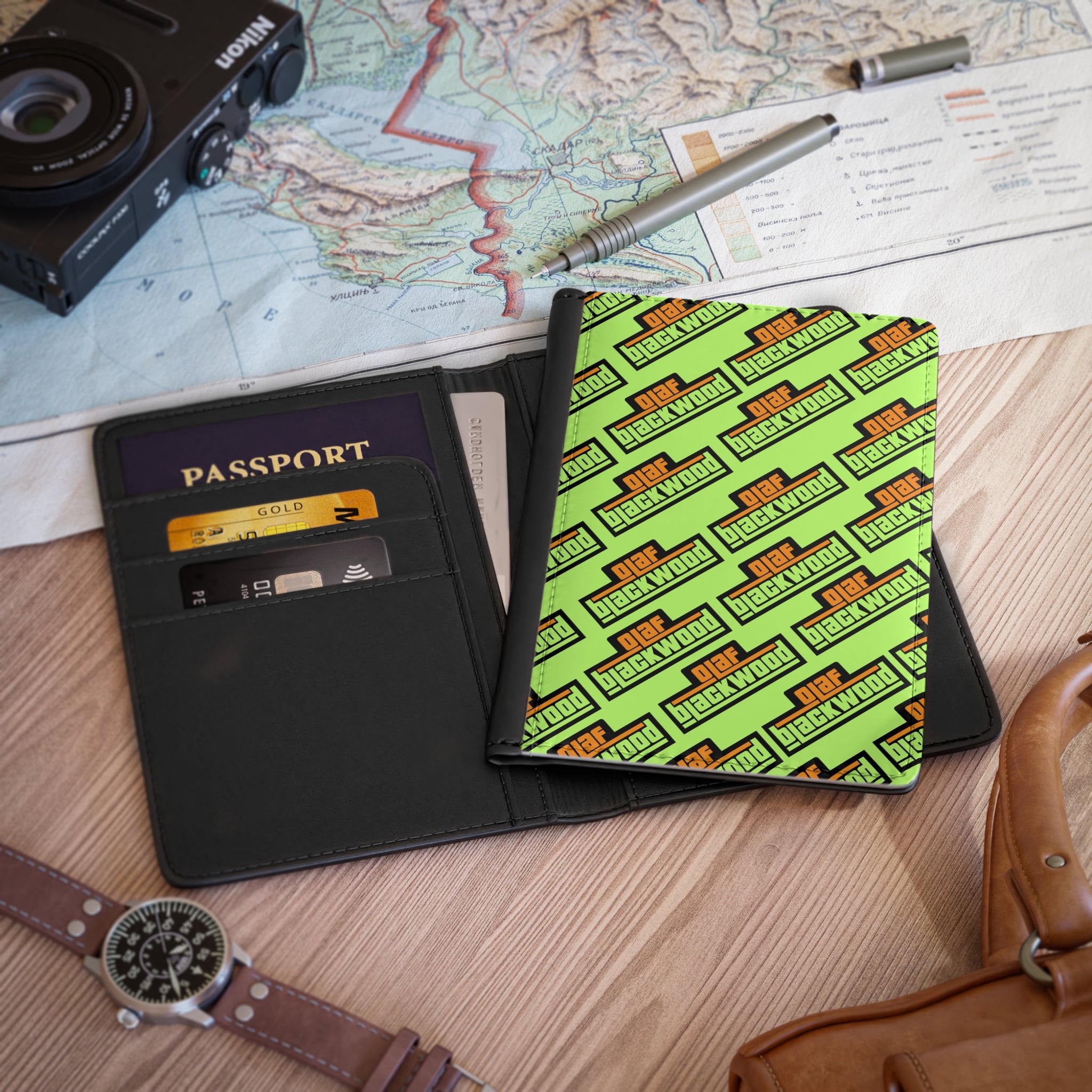 Colorful Retro Passport Cover, Travel Gift, Adventure Accessory, Vacation Essentials, Unique Travel Journal